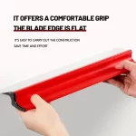 Gletiera profesionala inox cu lama 0.35 mm maner ergonomic din plastic, Premium Startools - imagine 2