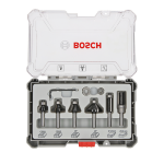 SET DE FREZE BOSCH 6mm shank of 6 PCS