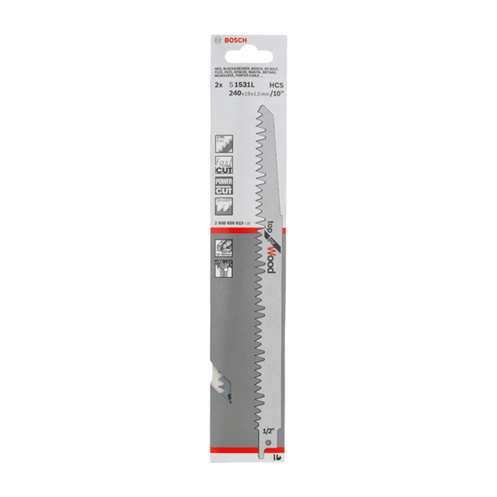 SET PANZE FERASTRAU BOSCH RBB - 2ER S1531L