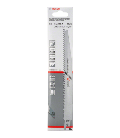 SET PANZE FERASTRAU BOSCH RBB - 5ER S2345X
