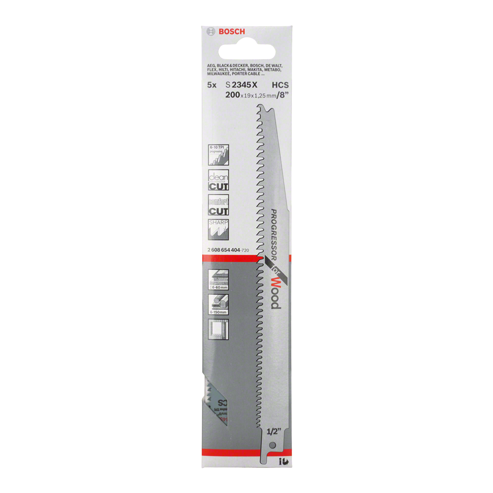 SET PANZE FERASTRAU BOSCH RBB - 5ER S2345X