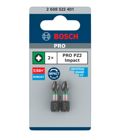 BIT DE SURUBELNITA BOSCH 25mm 2xPZ2