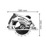 FERASTRAU CIRCULAR MANUAL BOSCH GKS 190 - imagine 3
