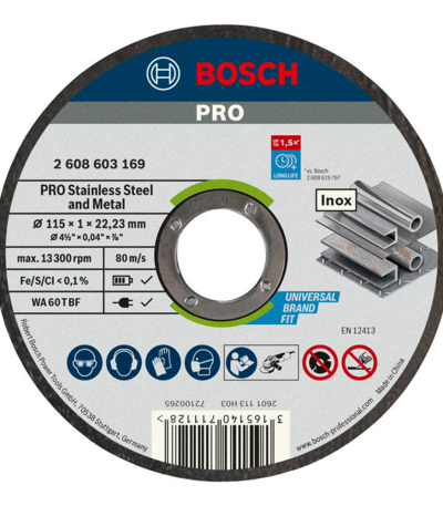 DISC DE TAIERE BOSCH Standard for Inox 125