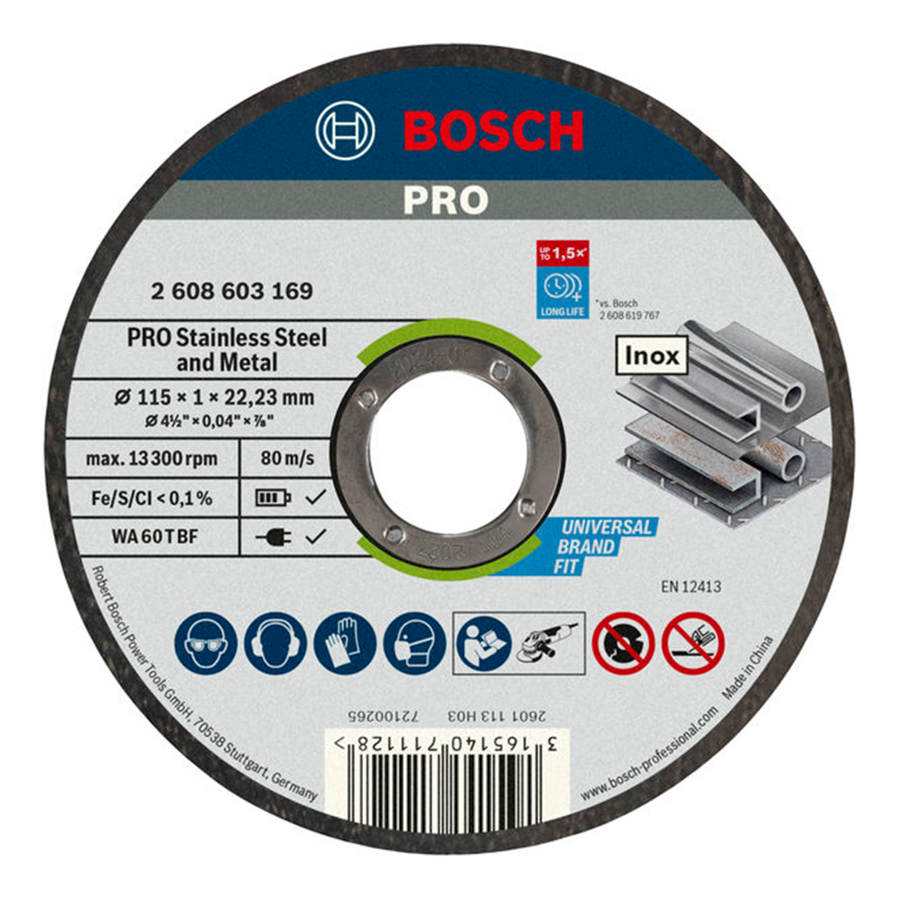 DISC DE TAIERE BOSCH Standard for Inox 125