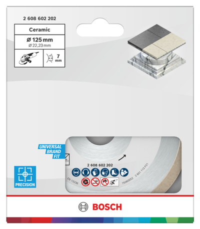 DISC DIAMANTAT BOSCH DIAMANTTRENNSCH CERAMICA 125 mm