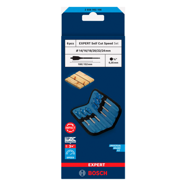 BURGHIU-FREZA BOSCH 6Pc Spade Set