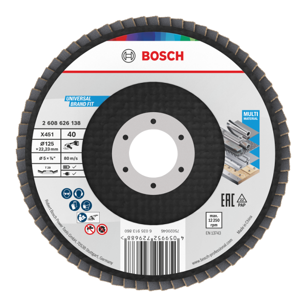 DISC DE SLEFUIT EVANTAI BOSCH X451 125mm T29 G 40